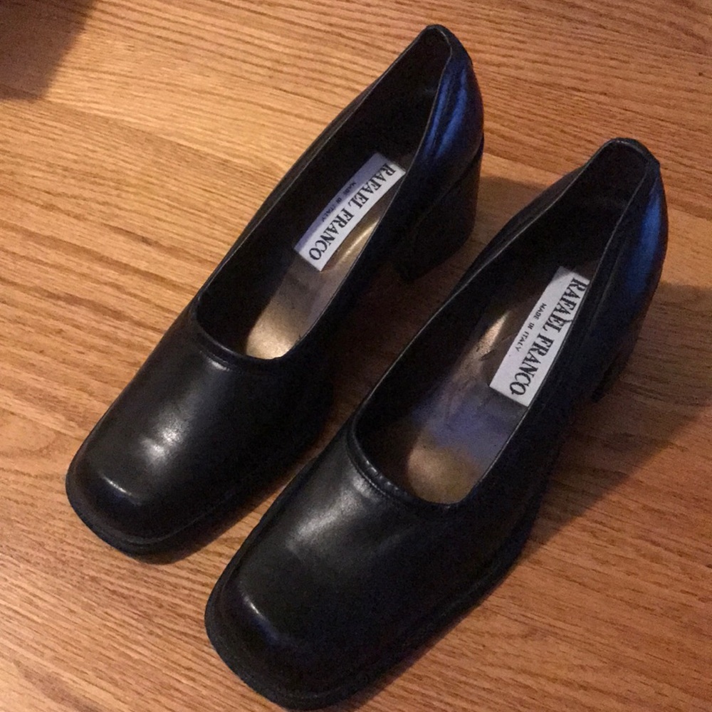 Rafael Franco Black Leather Shoes Made In Italy